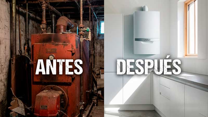 Cambiar caldera antigua Jaén