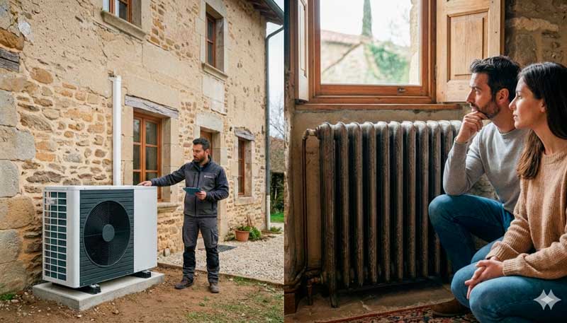 ¿Aerotermia con radiadores antiguos?, La verdad.